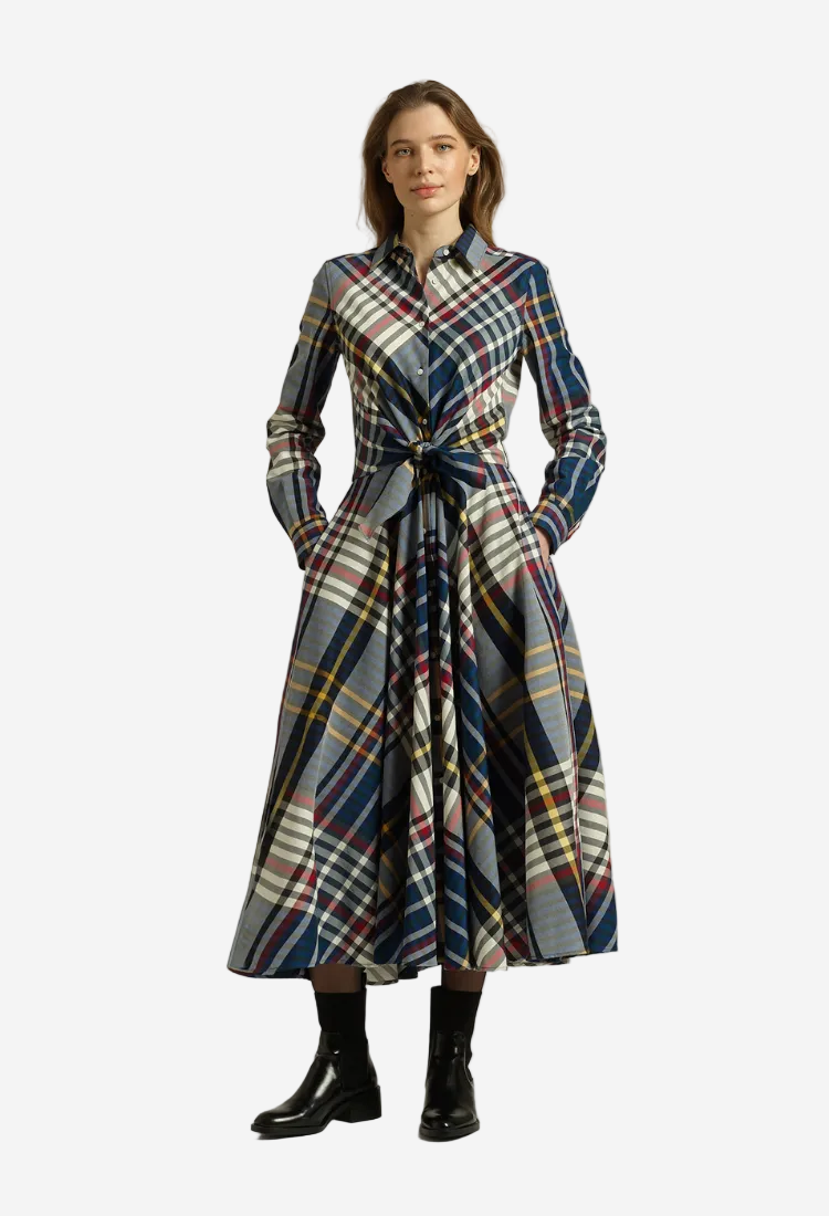 Woman in check