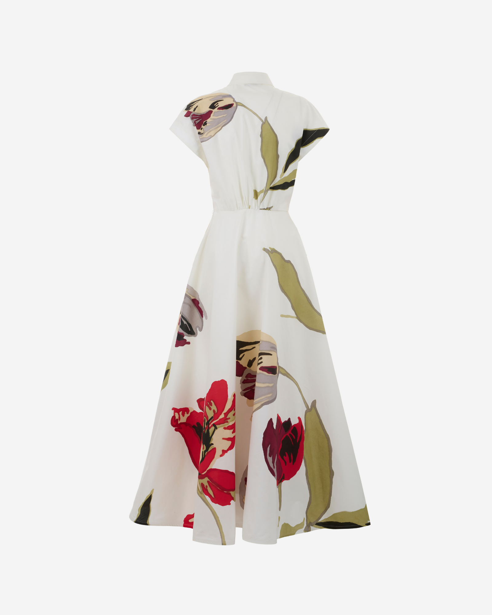 Floral dress on a white background