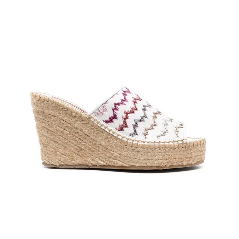 Espadrille Wedges in White