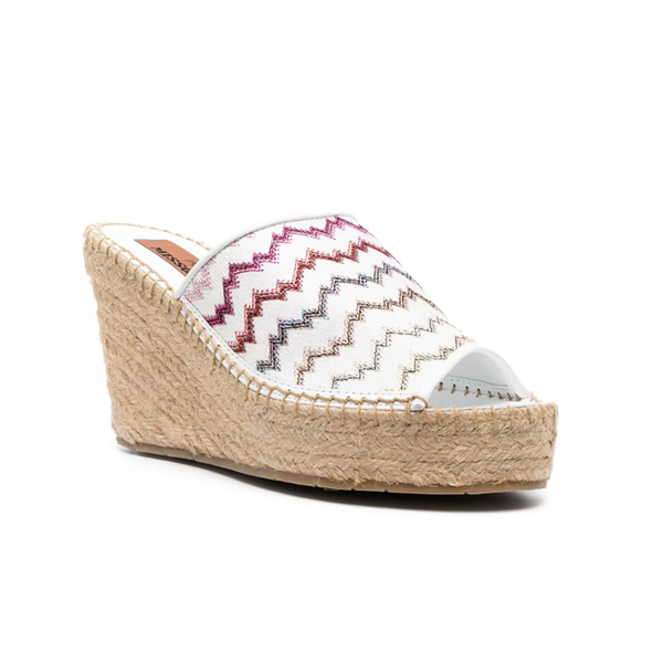 Espadrille Wedges in White