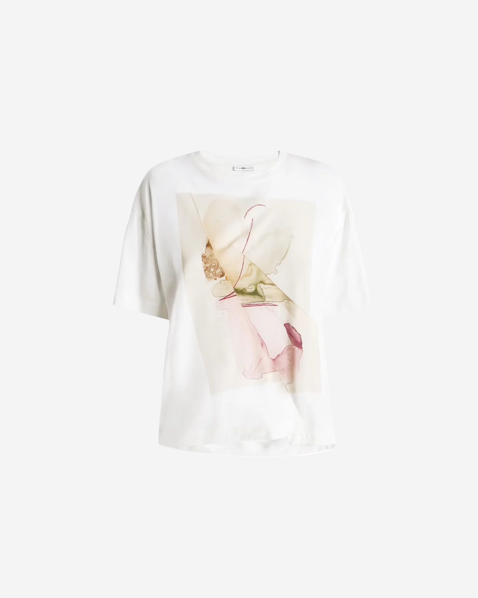 Fronthy Printed  T-shirt | Artistic Pink