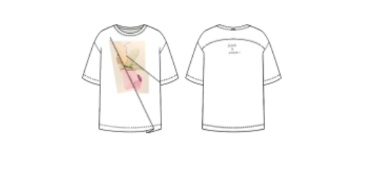 Fronthy Printed  T-shirt | Artistic Pink
