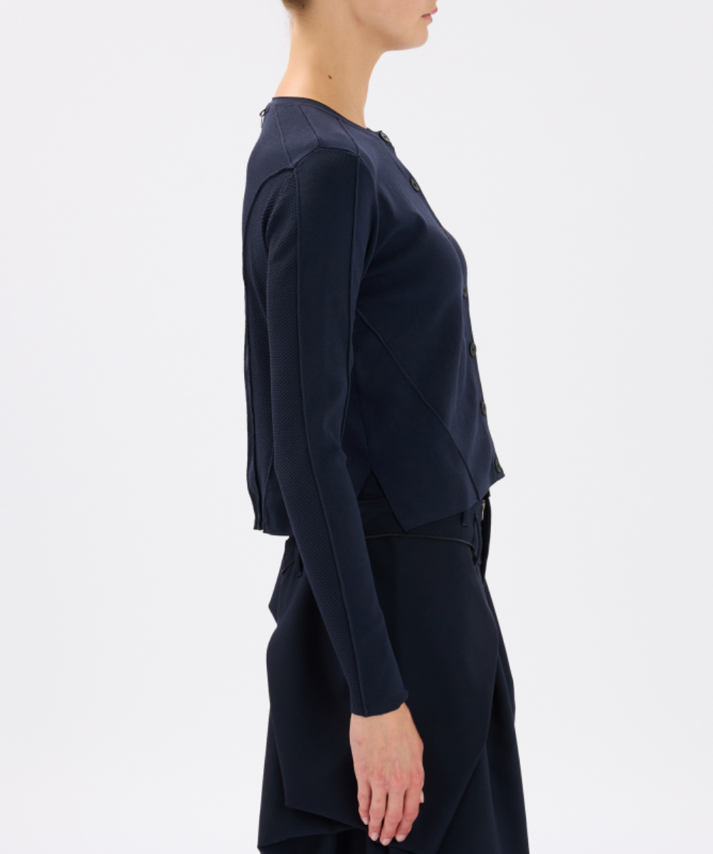 Guipure Sweater Navy