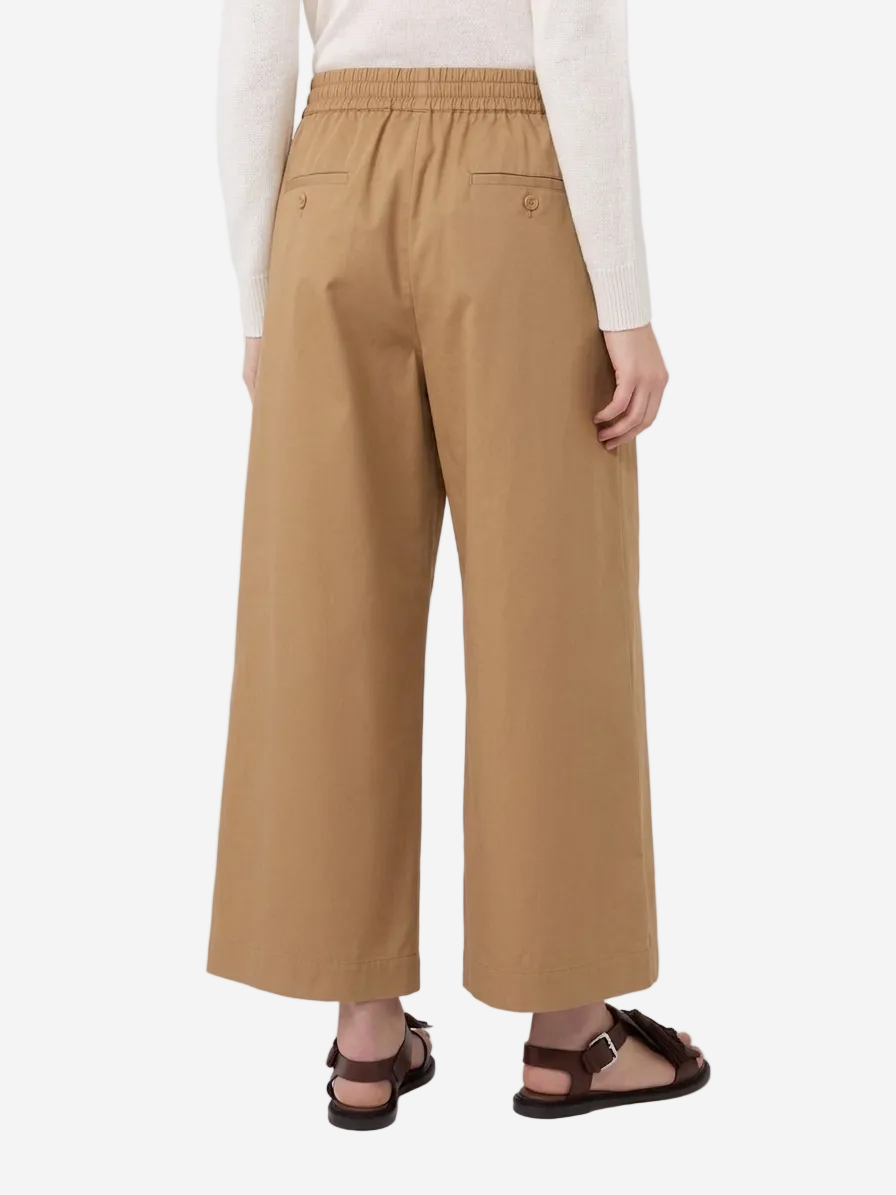 Cotton rasetto trousers Earth
