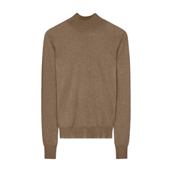 Cashair High Neck Sweater in Hickory