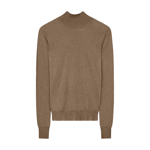 Cashair High Neck Sweater in Hickory