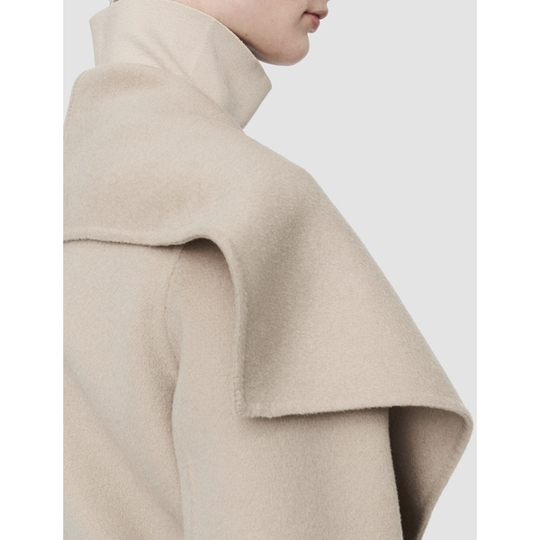 Double Face Cashmere Granby Coat in Parchment