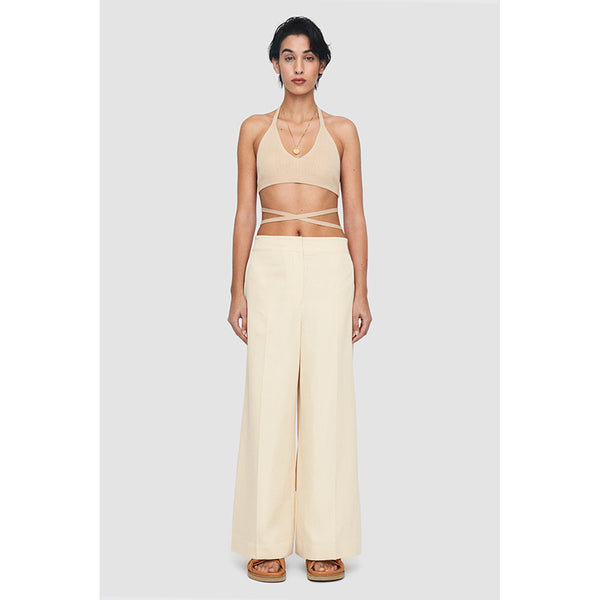 Cotton Silk Thurlow Trousers in Cream