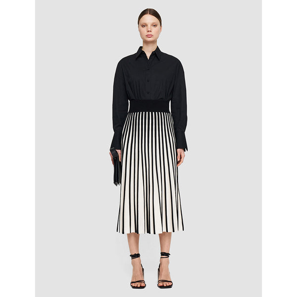 The Stripes Skirt in Black/White