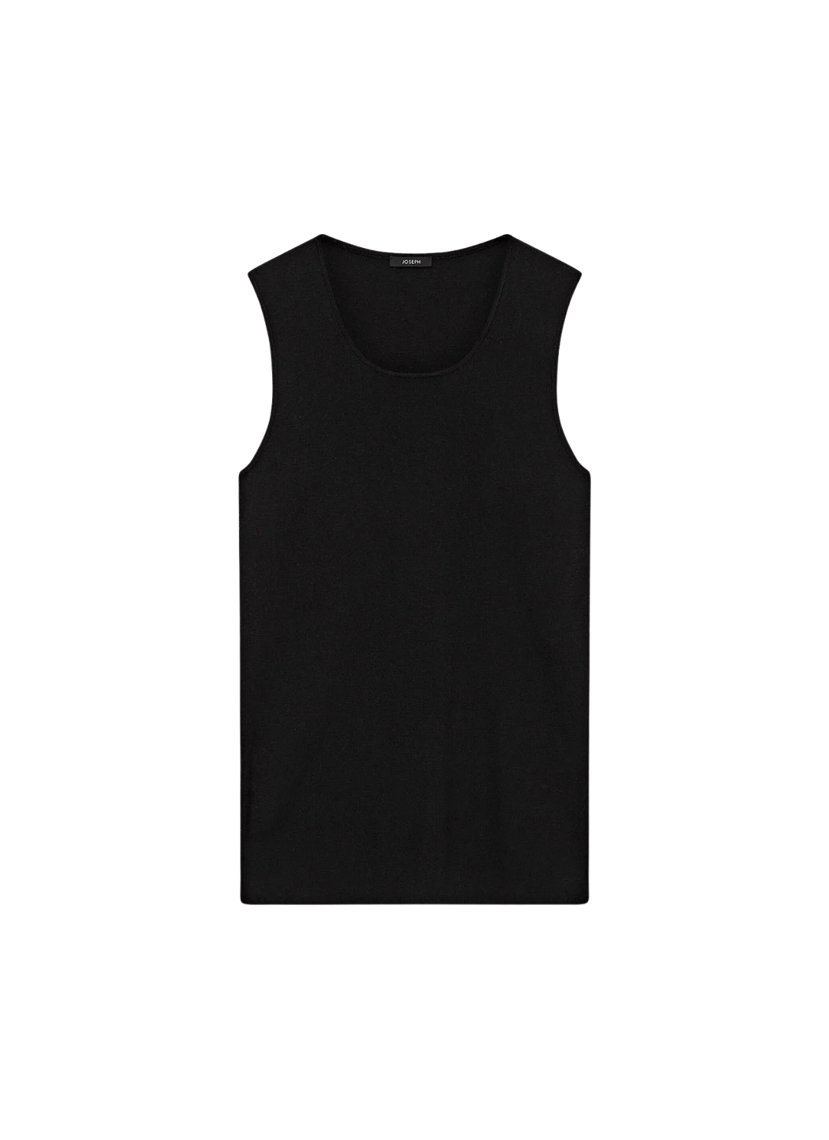 Black tank top on a white background