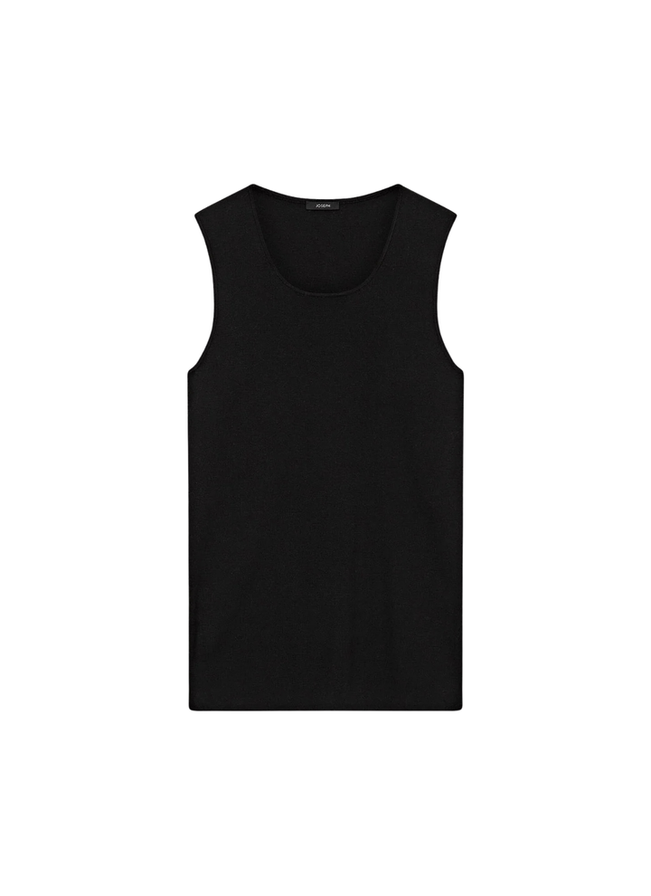 Black tank top on a white background