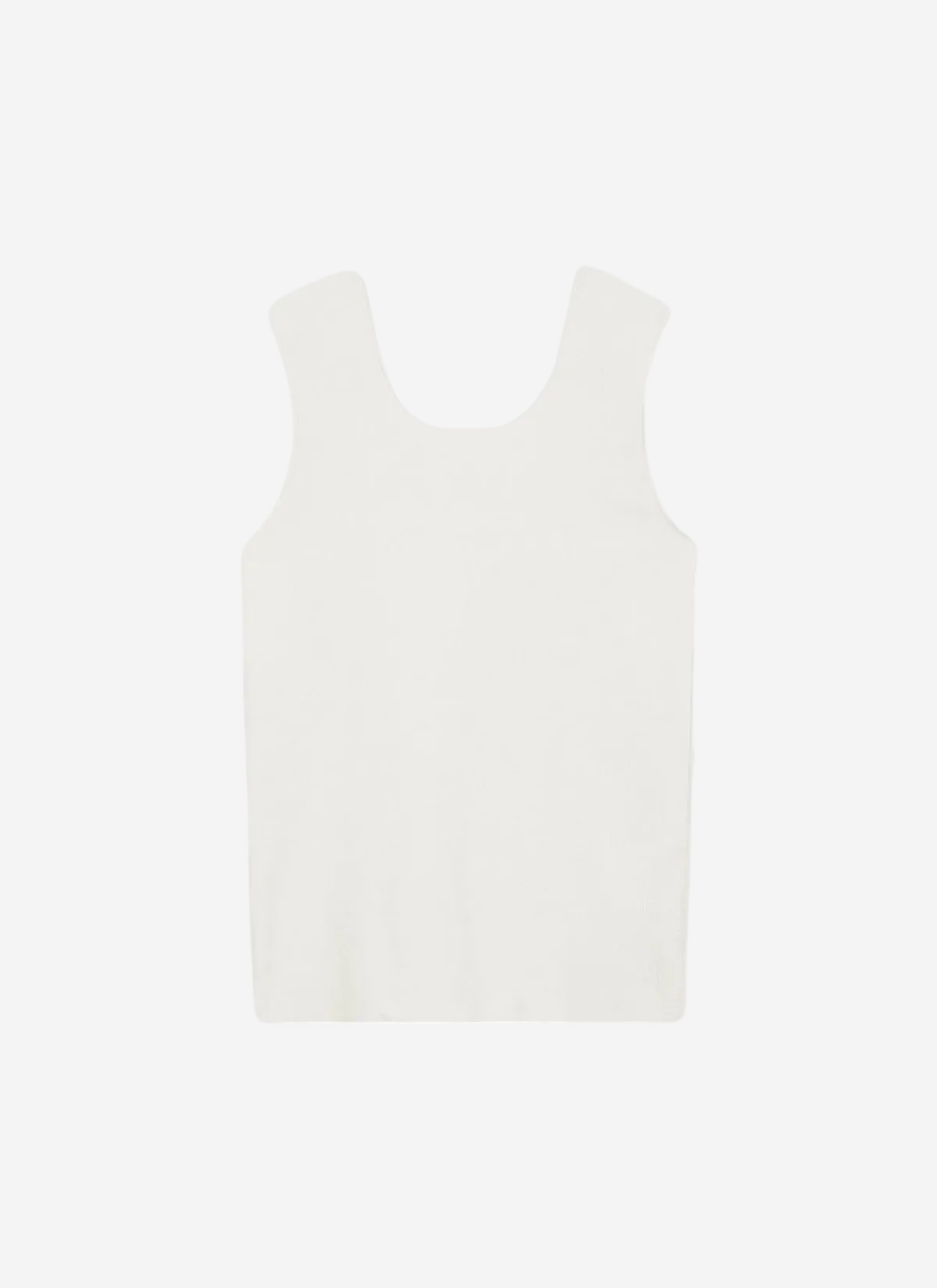 White tank top on a white background