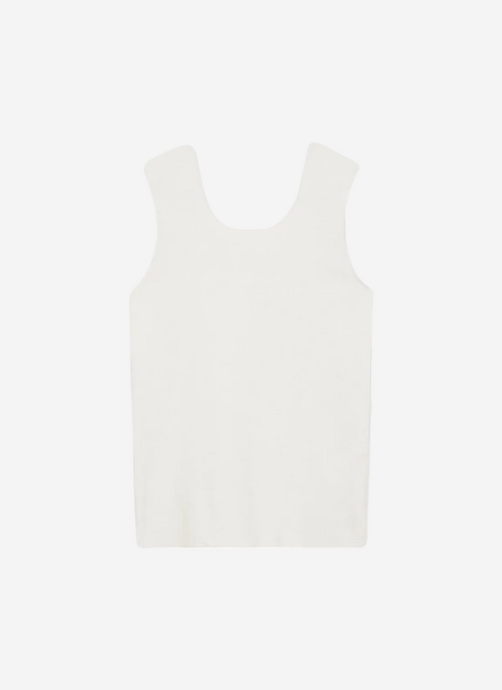 White tank top on a white background