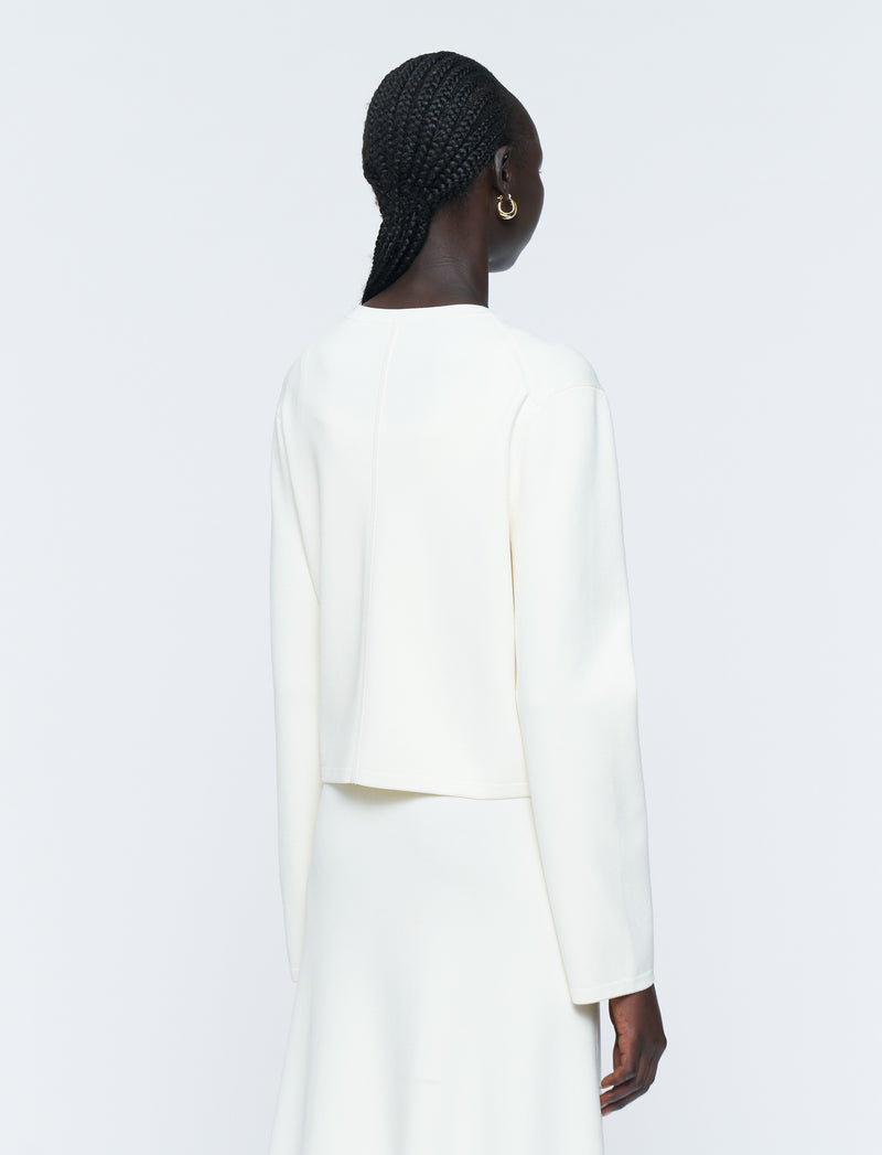 Cropped Jacket White