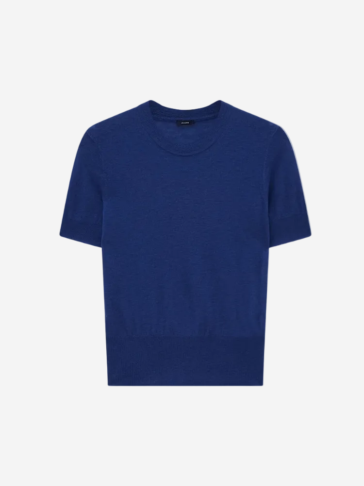 Blue t-shirt on a white background