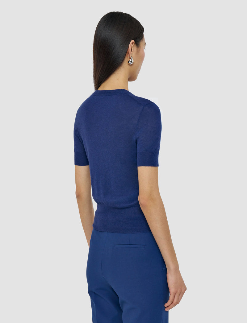 Short Sleeve Top Cashair Blue
