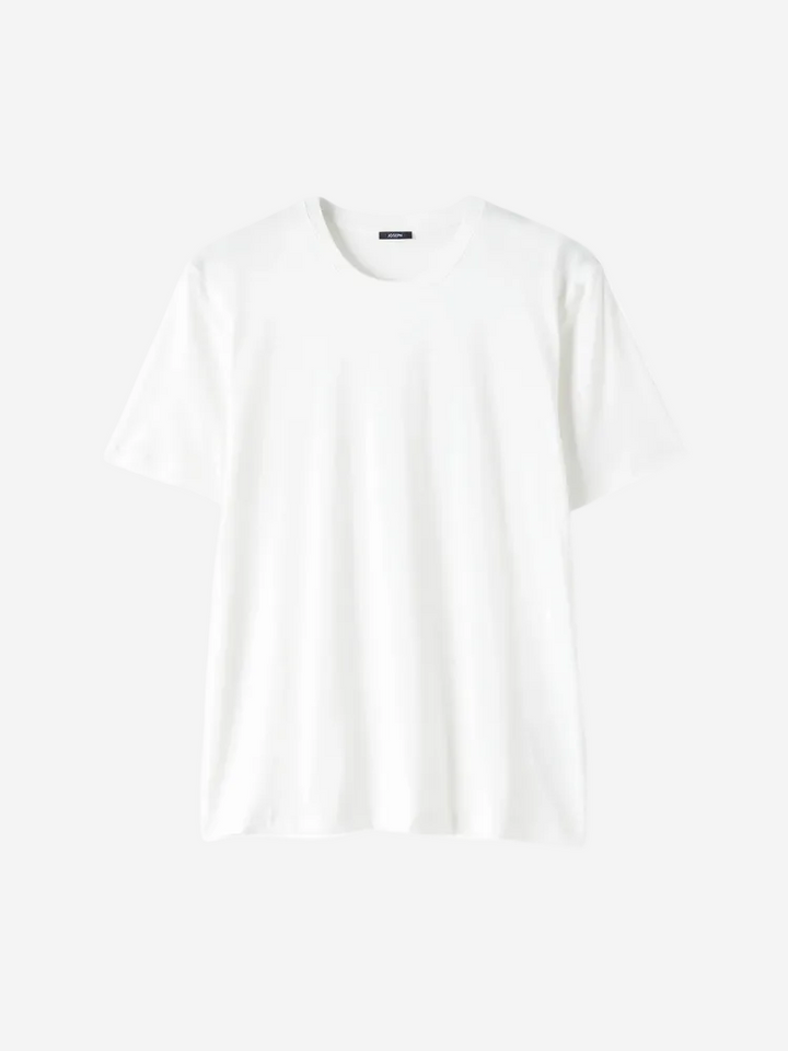 White t-shirt on a white background