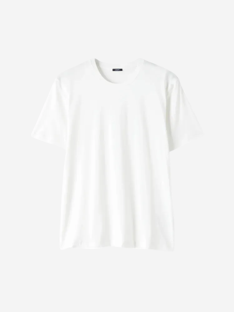 White t-shirt on a white background