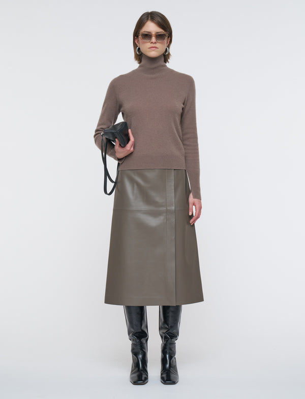 High Neck Longsleeve Cashmere Knit