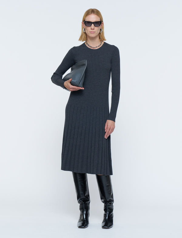 Longsleeve Merinos Rib Dress