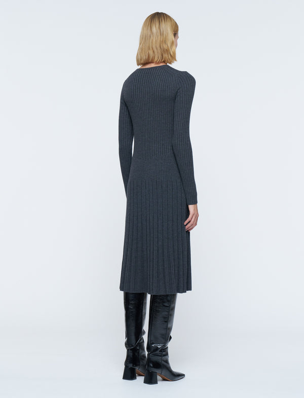 Longsleeve Merinos Rib Dress