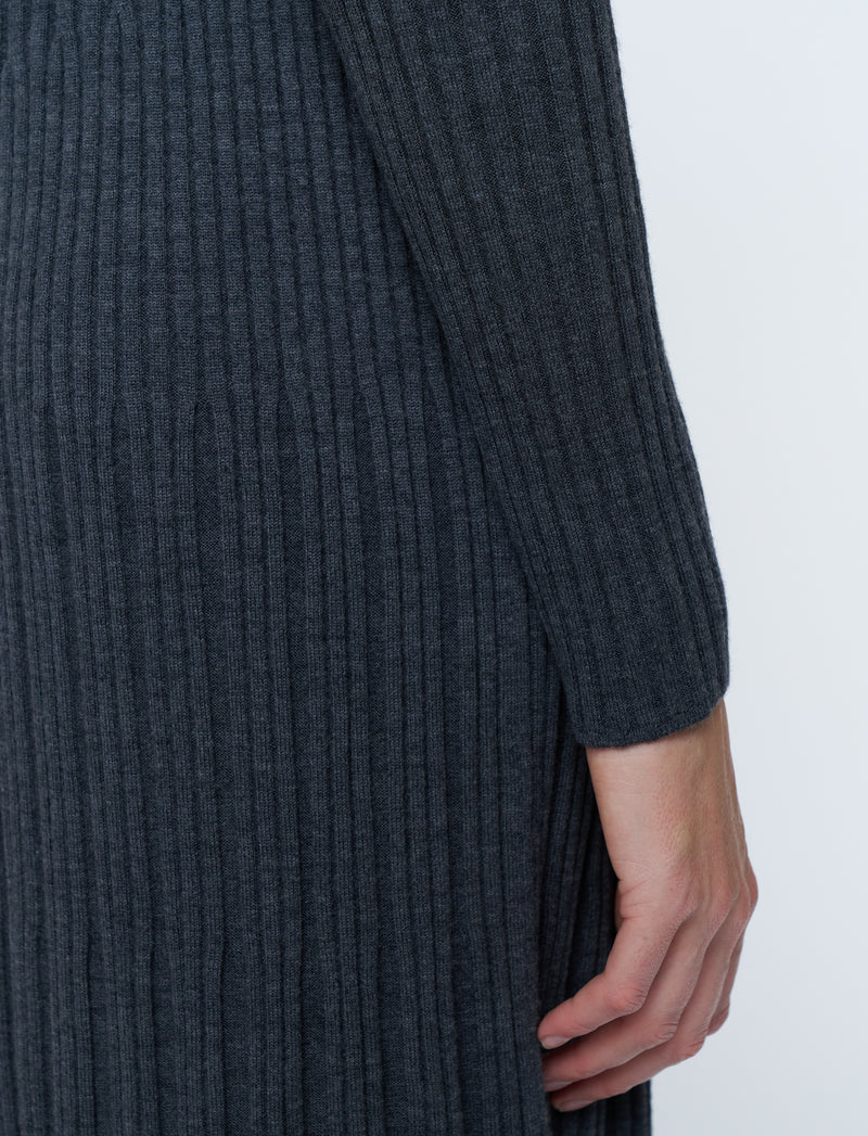 Longsleeve Merinos Rib Dress