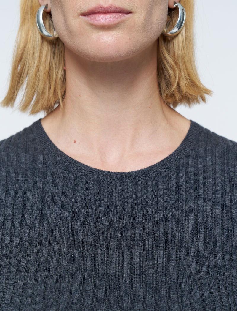 Longsleeve Merinos Rib Dress