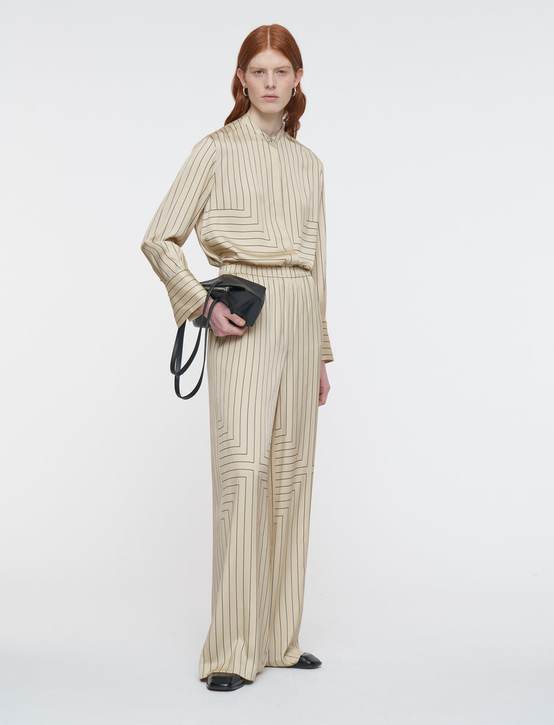 Hulin Crepe De Soie Pant Affogato