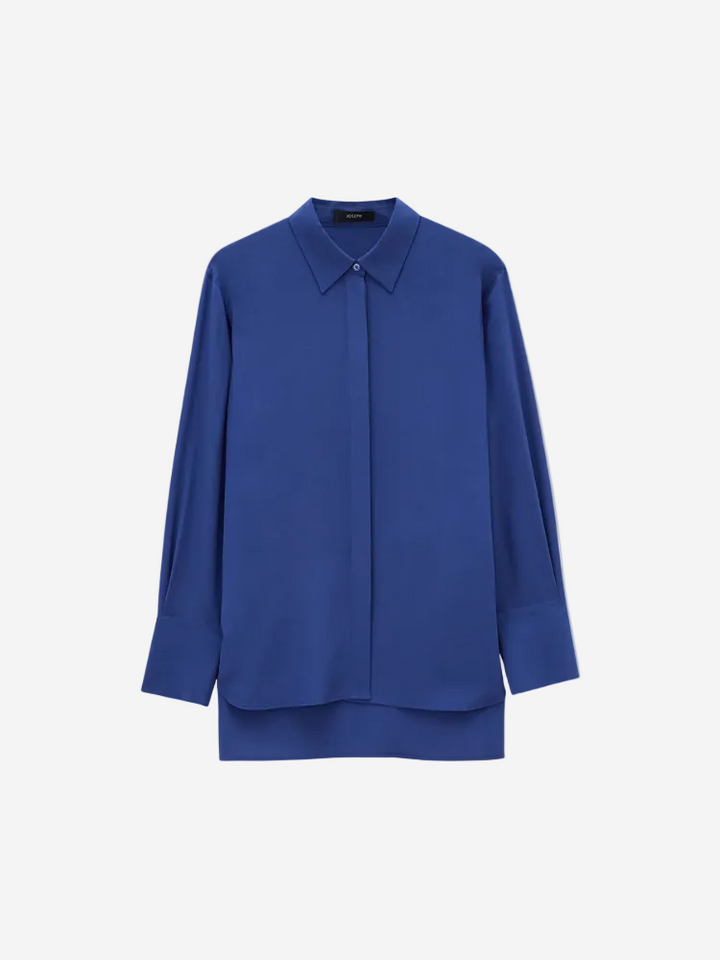 Blue shirt on a white background