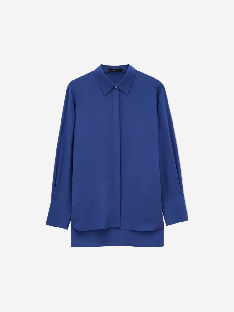 Blue shirt on a white background