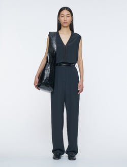 Tarn Crepe De Soie Pant Black