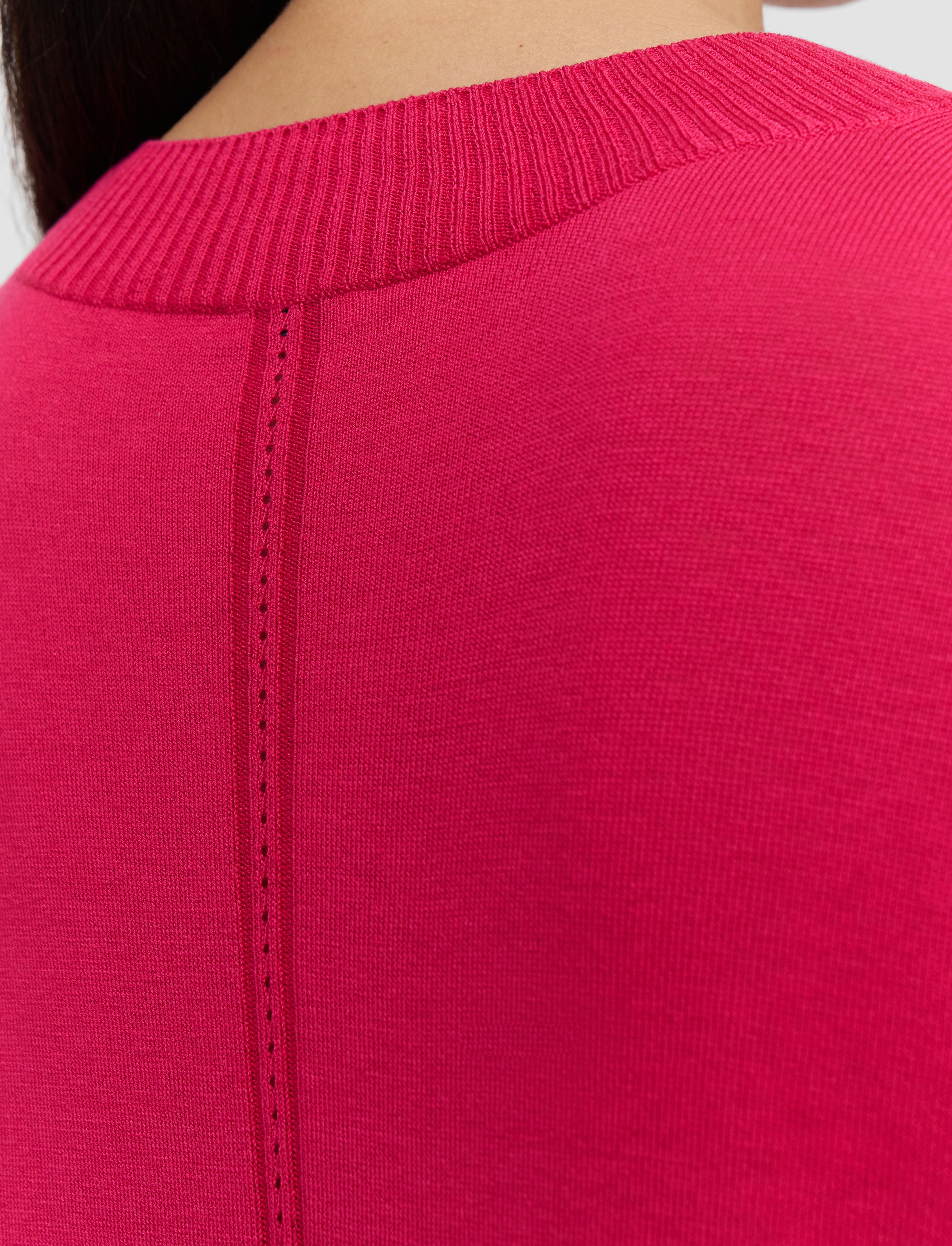 Jana Silk Knit Top Fuchsia