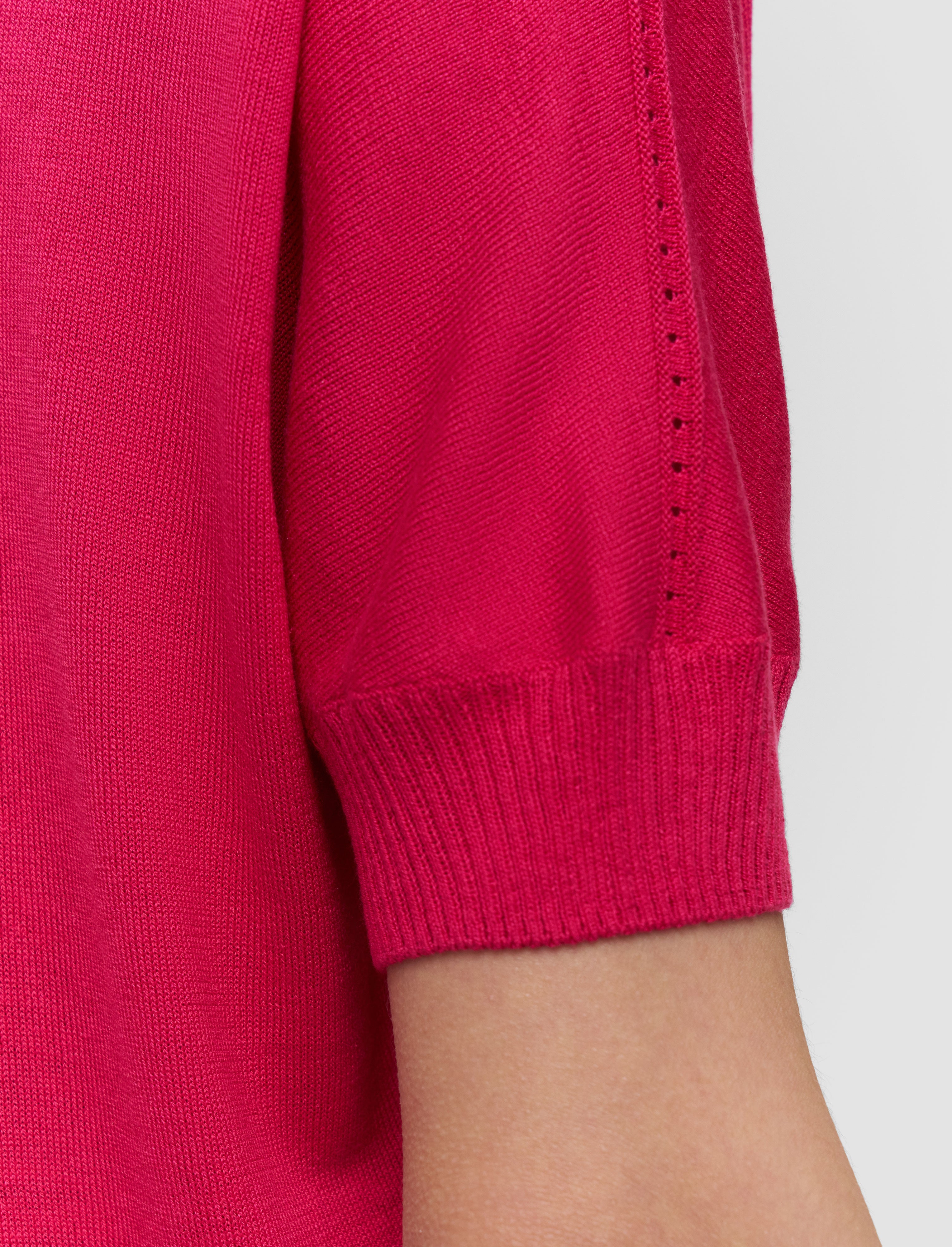 Jana Silk Knit Top Fuchsia