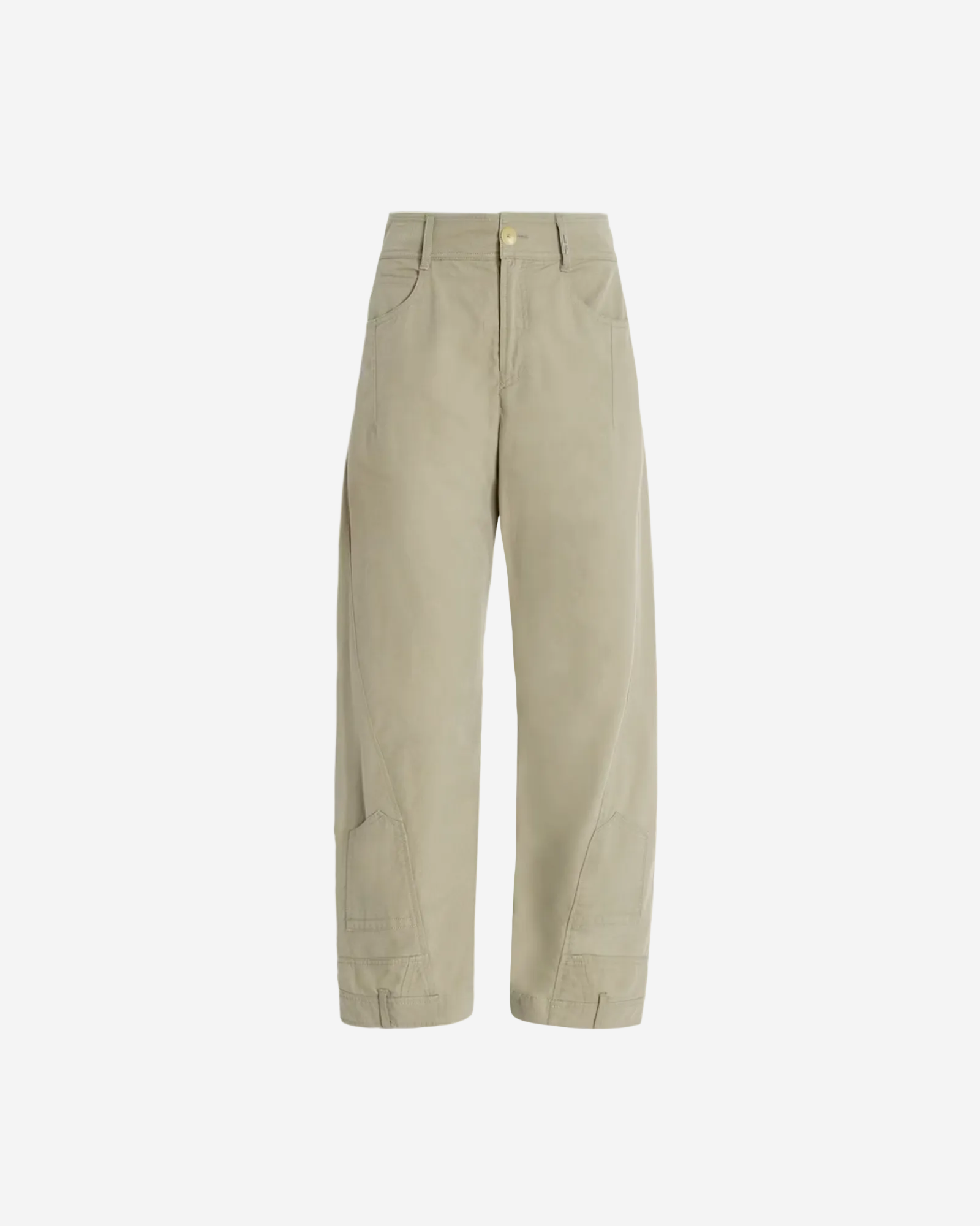 Beige pants on a white background