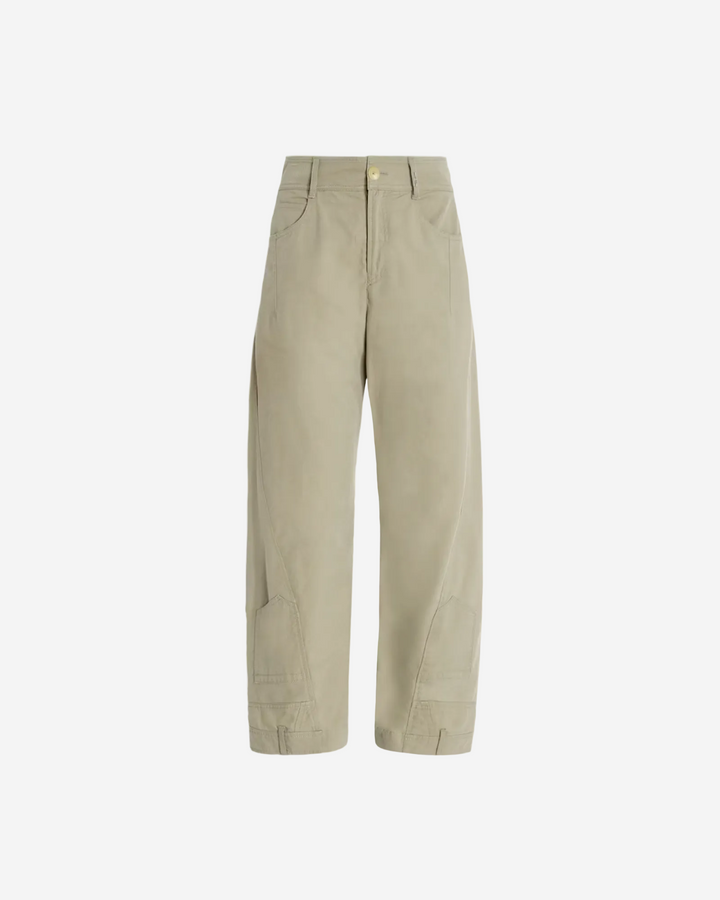 Beige pants on a white background