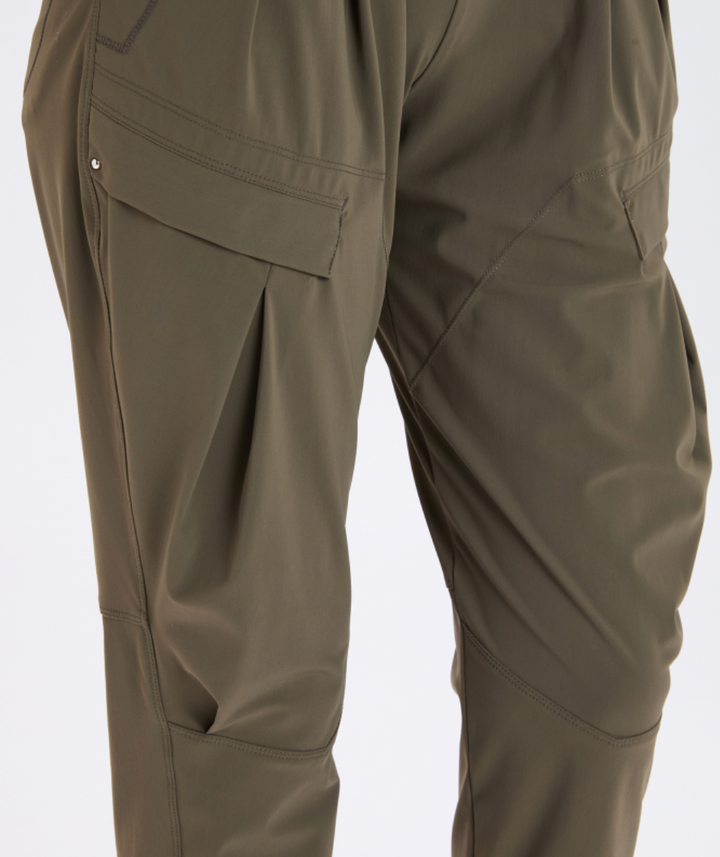 Khaki pants on a white background
