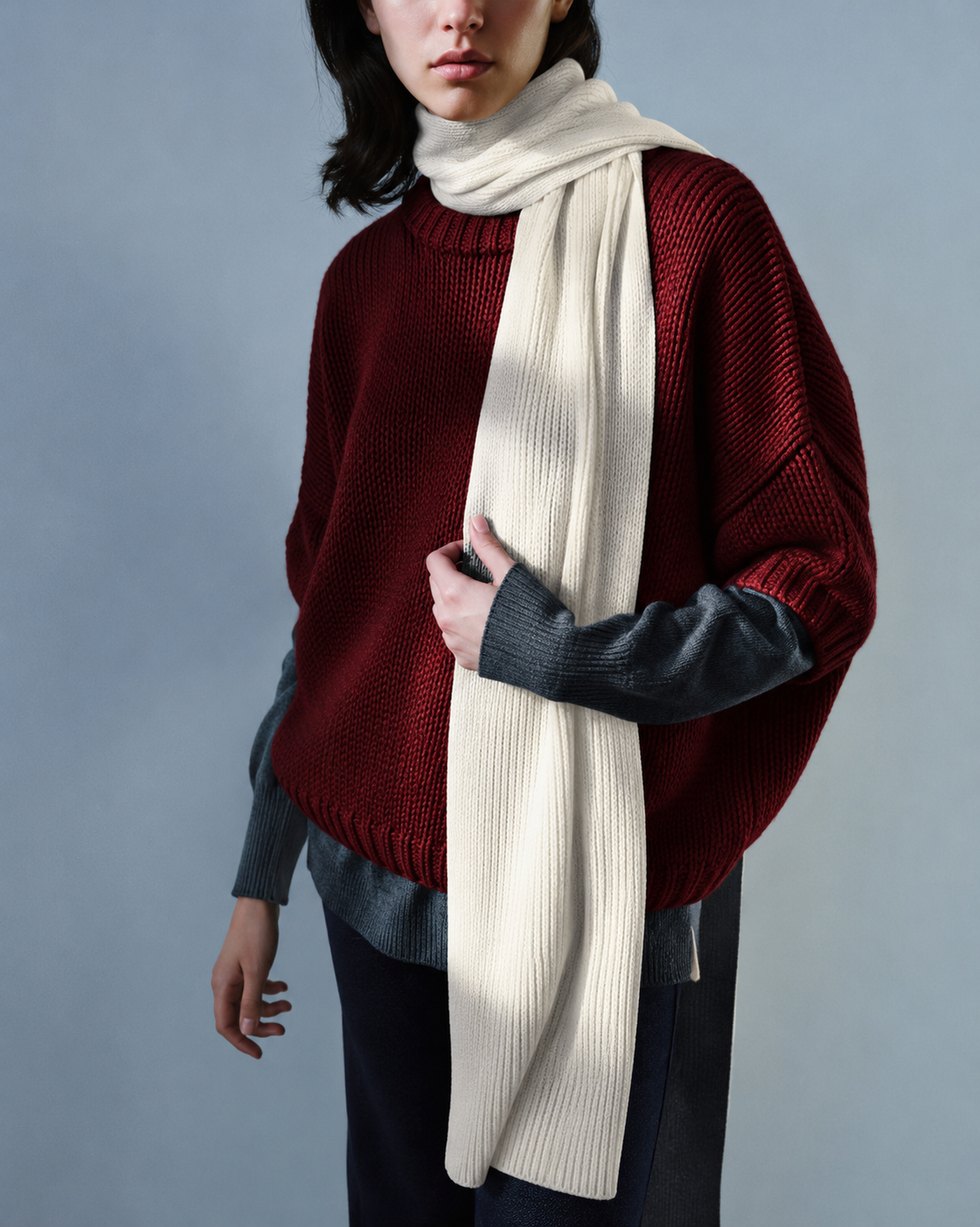 Vittoria Cashmere Tee Sweater Bordeaux