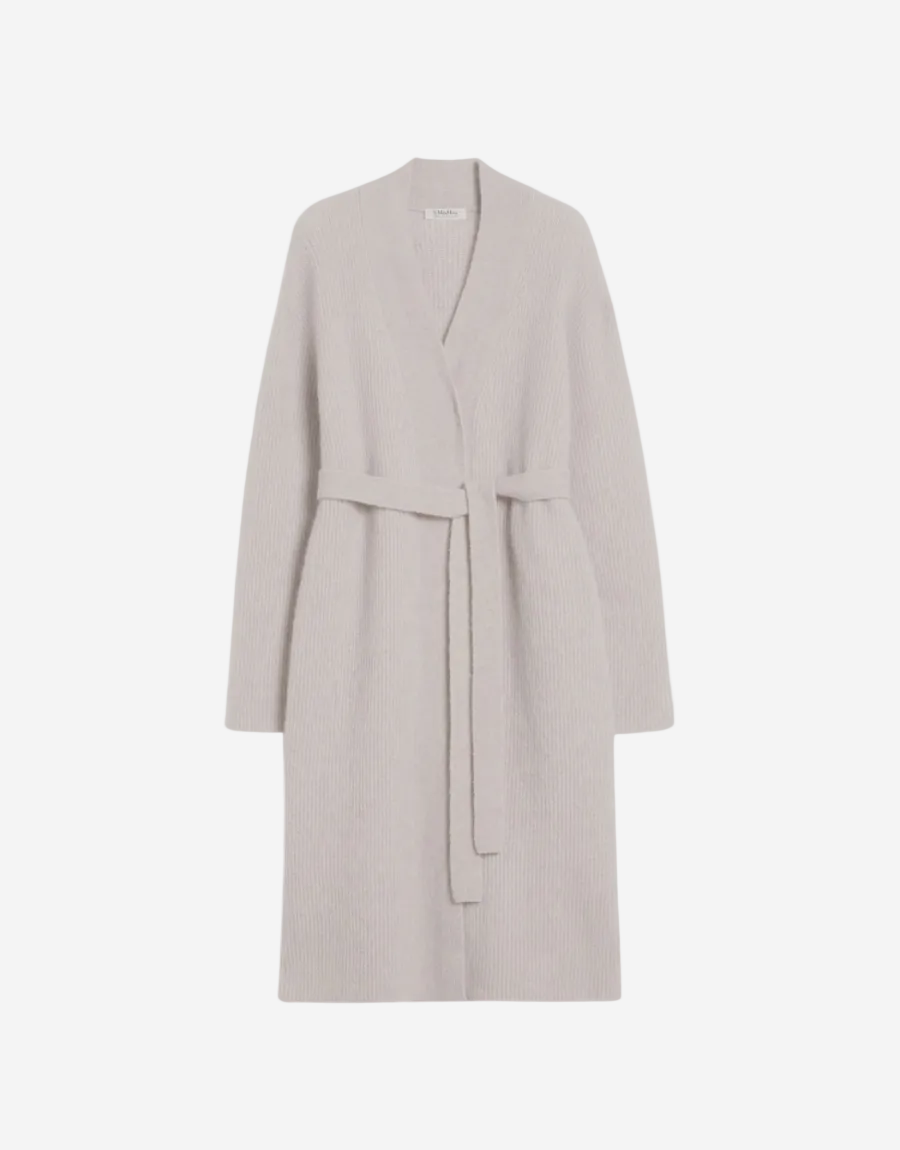 Light gray robe on a white background