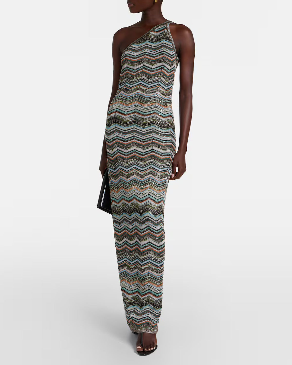 Long Chevron Dress