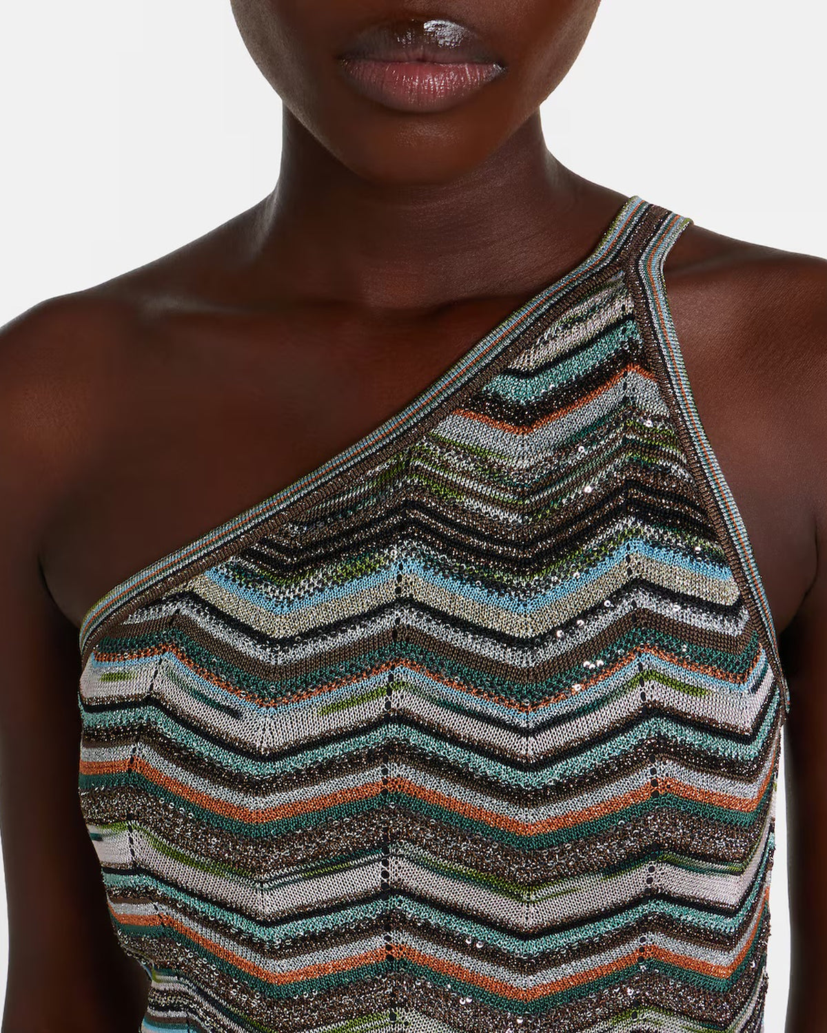 Long Chevron Dress