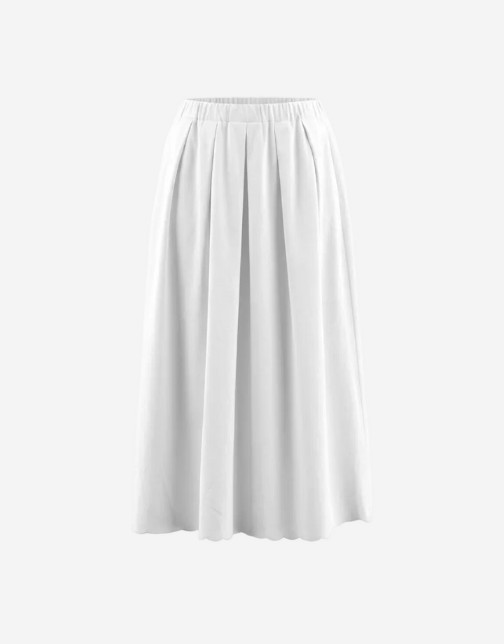 White skirt on a white background