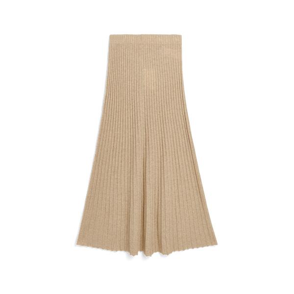 Hevina Skirt in Twill Beige