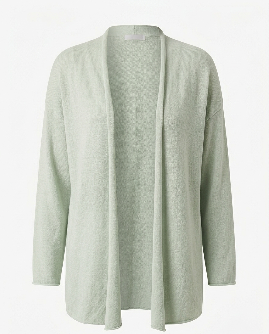 Relaxed Cashmere Knitted Cardigan GREEN