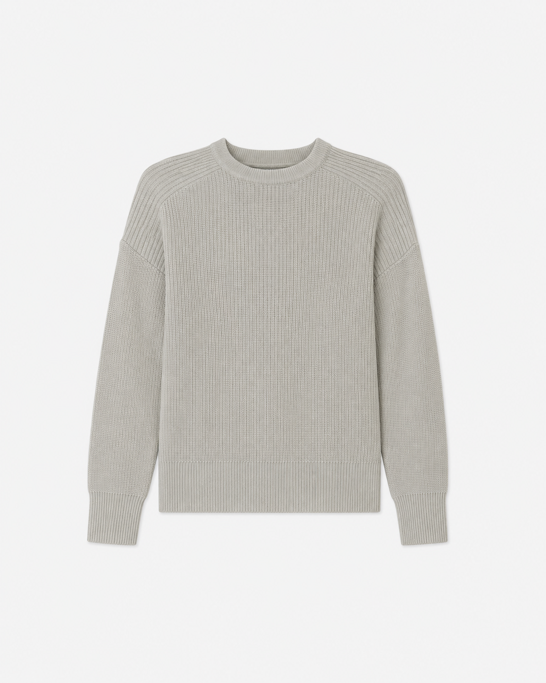 Ribbed Relaxed Knit Sweater MILK