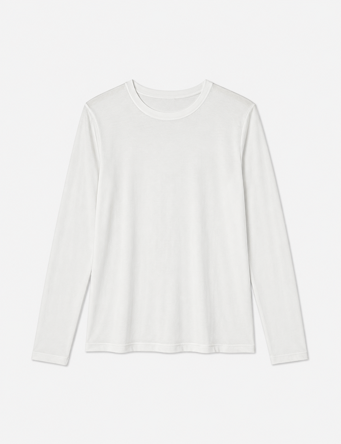 Round Neck Long Sleeve Top MILK