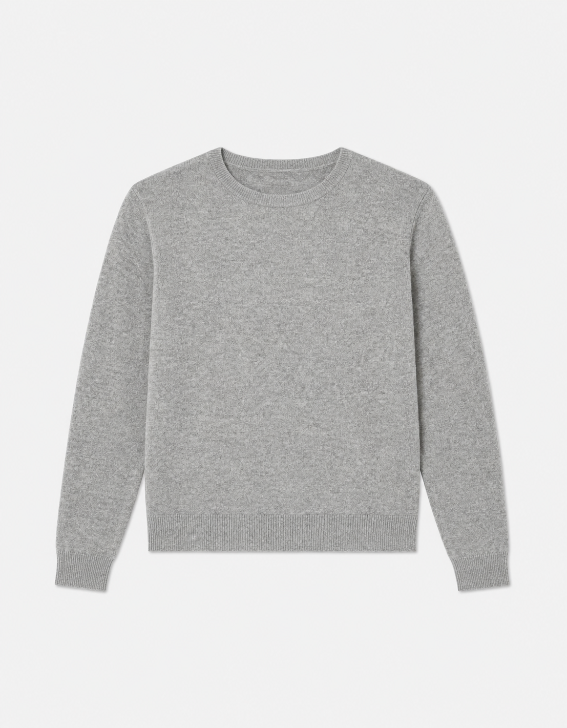 Round Neck Lounge Sweater HEATHER MIST