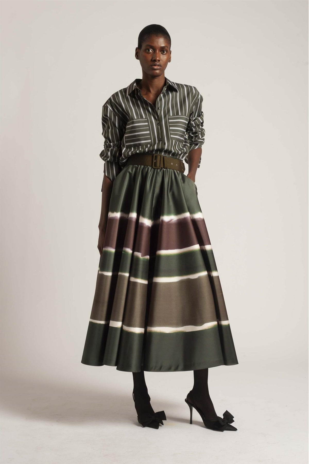 Tabba Stripe Skirt