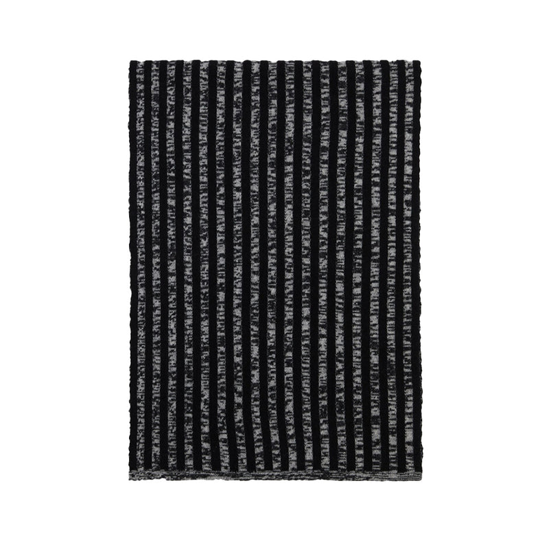 Stripes Animation Scarf in Ivory Combo