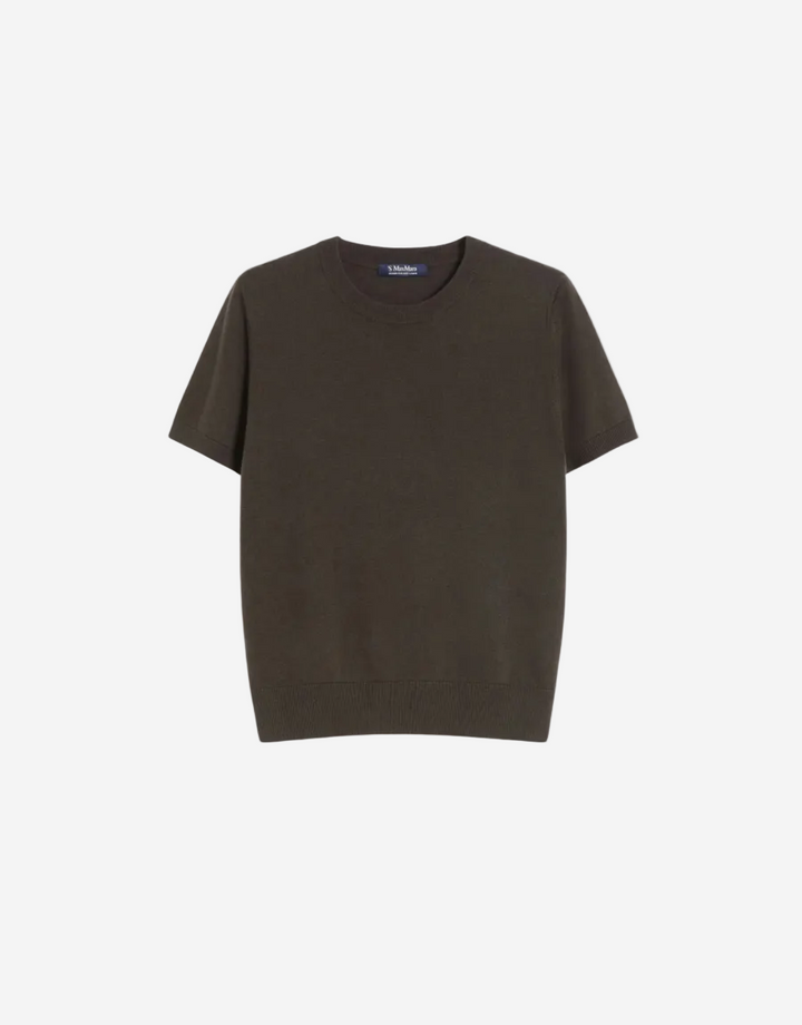 Brown t-shirt on a white background