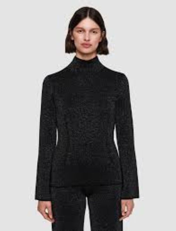 SWEATER TOP LS-DBL FACE LUREX/MERINOS